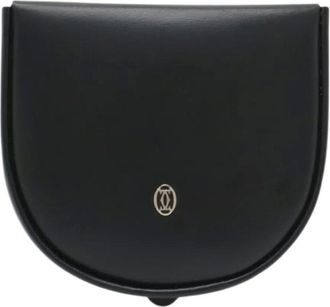 Cartier Pre-owned Wallets, male, Black, Size: ONE SIZE Pre-owned Pasha Leather Coin Purse