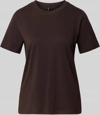 Vero Moda Regular Fit T-Shirt aus reiner Baumwolle Modell PAULINA in Schoko, Größe XS