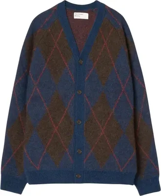 Universal Works C&aacute;rdigan David - Knitwear - Hombre - Azul - XL