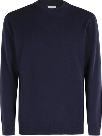 Eleventy Blauw Lichtgrijs Ronde Hals Trui - Heren - Ronde hals truien - Blauw - 3XL - Truien & Vesten