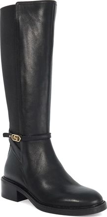 Dune London Ladies TIAS Branded Buckle Knee High Boots Size UK 6