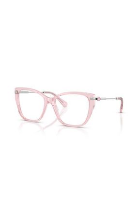 Swarovski 55mm Cat Eye optical glasses in Pink at Nordstrom