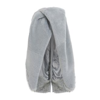 Rick Owens Coat In Lamb Shearling