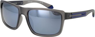 Polaroid Grijze Plastic Zonnebril