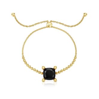 Tous Tous, Accessoires, Dames, Geel, ONE Size, 18K Goud Vermeil Detail Ketting Armband met Onyx