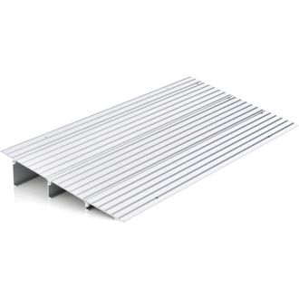Costway Costway - Rampa De Umbral De Puerta, Rampa De Umbral Ajustable De Marco De Aluminio Resistente, Superficie Antideslizante, Capacidad De 317 Kg, Para S