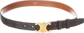Celine Celine Triomphe Coated Canvas Belt