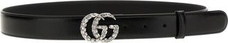 Gucci Black GG Marmont belt