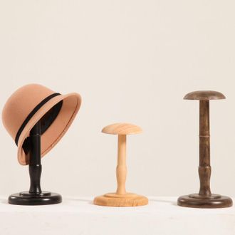 OEM 1 Porte-chapeau Vintage En Madera, Porte-perruque, Pr&eacute;sentoir, Noir, 21 Cm-crezuo