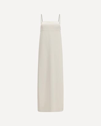 Brunello Cucinelli Long silk Dress with monili chain Female M