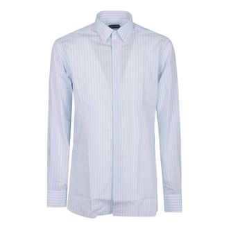 Tom Ford Heren, Overhemden, Blauw, Maat: XL