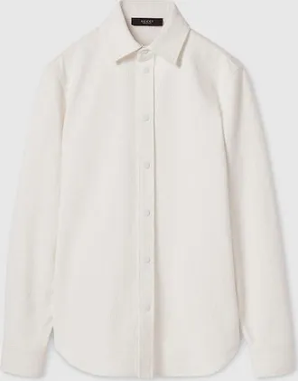 Gucci GG Cotton Denim Jacquard Shirt, Size 44 IT, White, Ready-to-wear