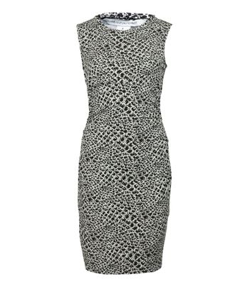 Diane Von F&uuml;rstenberg Diane Von Furstenberg Snake Print Bodycon Dress in Black Viscose