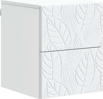 vidaXL Mesita De Noche De Pared Blanco 34,5 X 33 X 40 Cm Vidaxl