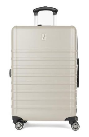 Travelpro Rollmaster Lite 2 24-Inch Expandable Medium Checked Hardside Spinner Luggage in White Matte at Nordstrom Rack