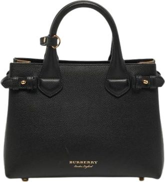 Burberry Pre-owned Handbags, female, Black, Size: ONE SIZE Pre-owned Fabric Tote