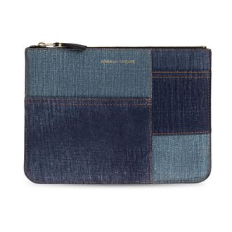 Comme Des Gar&ccedil;ons Wallets & Cardholders, unisex, Blue, Size: ONE SIZE Sa5100Dp Leather Pouch