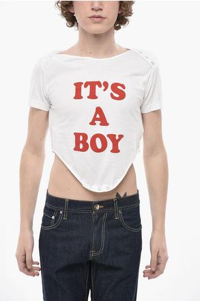 Dsquared2 Cotton Crop Top ITS A BOY size M