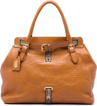 Fendi Pre-owned Fendi Large Leather Selleria Villa Borghese Tote Ladies VYQ8UE4VEI1ZC7RV