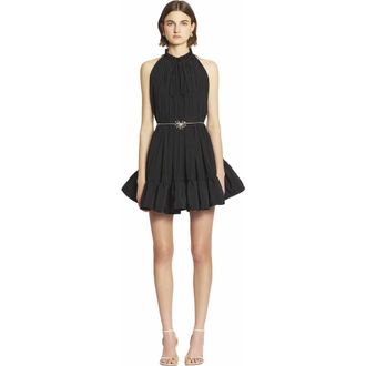 Lanvin Short Dress With Ruffles in Black at Nordstrom, Size 1 Uk