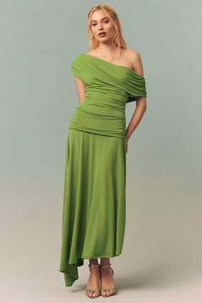 BHLDN Tara One-Shoulder Midi Dress