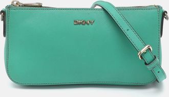 DKNY Dkny Bryant Park Green Leather Crossbody Bag