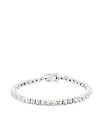 Eddie Borgo Pavé Pyramid Tennis bracelet - Zilver