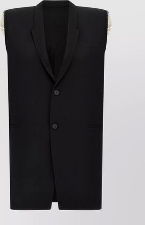 Rick Owens wool tailored gilet