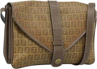 Fendi Pre-owned Zucchino Shoulder Bag - - Pre-owned - Donna - Beige - ONE SIZE