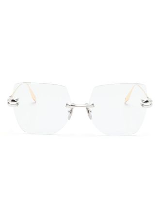 Dita Eyewear oversized-frame optical glasses - Gold