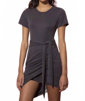Stylestalker Leah Shirt Dress In Grey