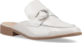 Hush Puppies Calla Leather Womens Ivory Mules - Size UK 6