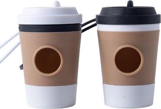 No Brand Juego De 2 Soportes Para Bolsas De Excrementos De Perro, Soporte Para Bolsas De Excrementos De Perro Con Tazas De Caf&eacute;, Soporte De Pl&aacute;stico Para Bolsa