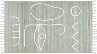 Beliani Outdoor Rug YAVU Light Green 80 x 150 cm