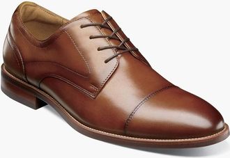 Florsheim Mens Ruccie Cap Toe Oxford Shoes In Cognac