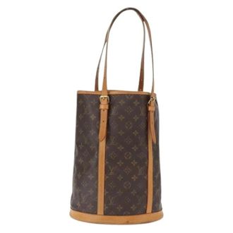 Louis Vuitton Pre-owned Bucket Bags, female, Brown, Size: ONE SIZE Pre-owned Bucket Bag