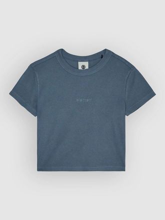 Element Lowcase Crop T-Shirt blau