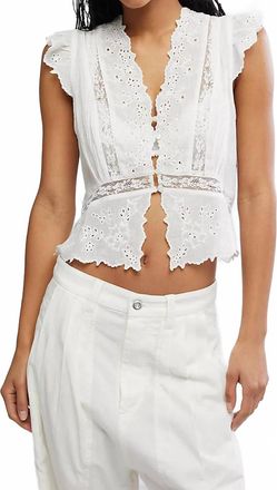 Free People Day Dreamer Top In White Ivory