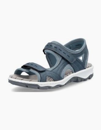 Rieker Womens Rieker Womens Walking Sandals 68866-12 blue - Size: 4