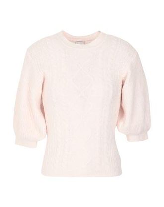 8 by YOOX BRUSHED CABLE KNIT SHORT SLEEVE CROPPED SWEATER