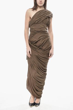 Rick Owens PORTERVILLE Vestito in Jersey con Design Drappeggiato Rick Owens