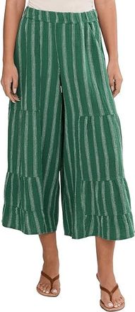 Toad&Co Tate Double Weave Palazzo Pants Womens Skirt Palm Pattern : LG (US 12-14), Cotton/Hemp
