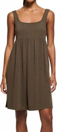 Nation Ltd Kitty Baby Doll Mini Dress In Espresso