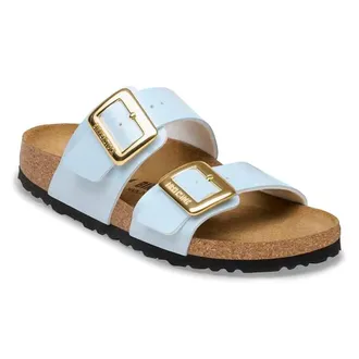 Birkenstock Womens Sydney Luxe Buckle Sandals In Baby Blue
