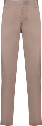 Emporio Armani stretch-cotton chinos - men - Cotton/Spandex/Elastane - 48 - Brown