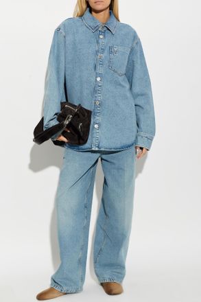 Ami Straight-leg Jeans, Womens, Light Blue