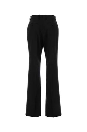 Tom Ford Black Exterior: Wool Silk Pantaloni Trousers