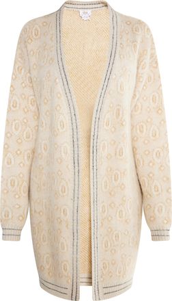 Usha Gebreid vest Dames Beige Veelkleurig