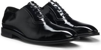 BOSS Italian-made Oxford shoes in patent faux leather