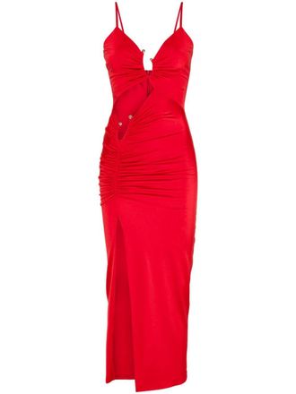 Nissa Abito midi con dettaglio cut-out - Rosso